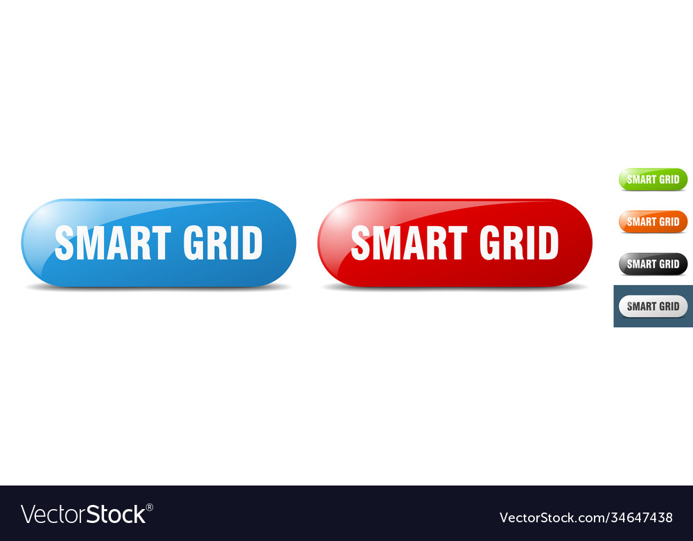 Smart grid button key sign push set