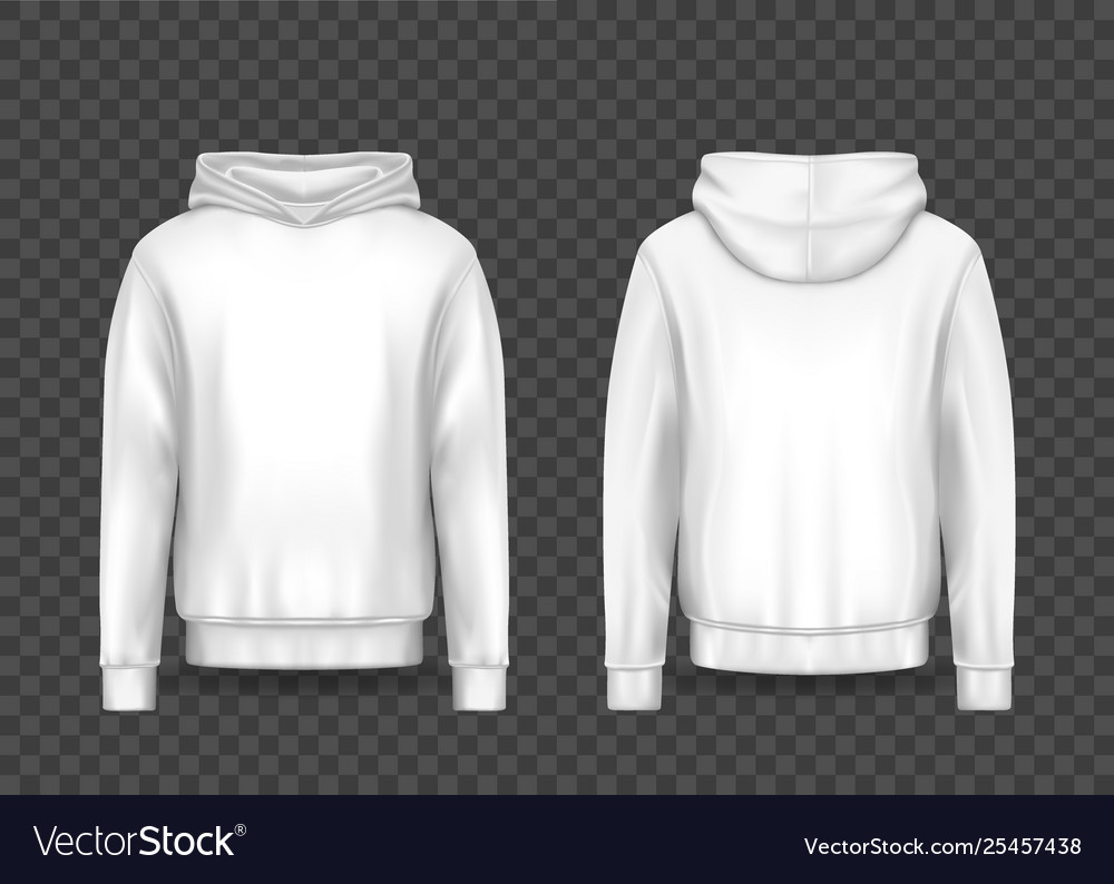 Download White 3d Man Hoodie Or Realistic Men Hoody Mockup Vector Image PSD Mockup Templates