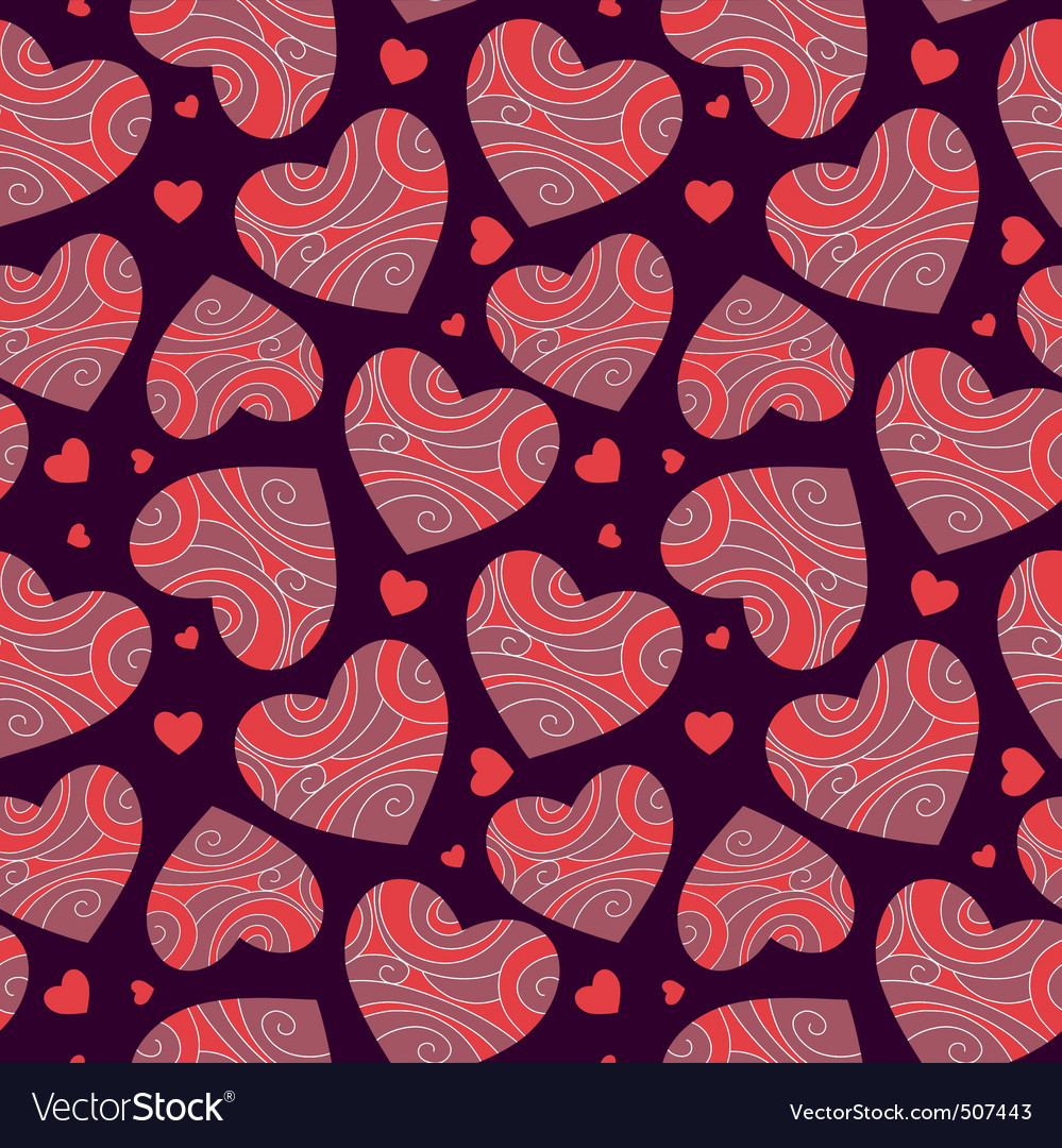 Abstract background with hearts Royalty Free Vector Image