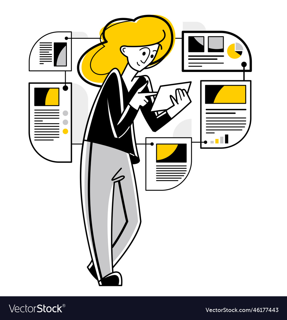 Data systematization collecting and analyzing vector image Data systematization collecting and analyzing