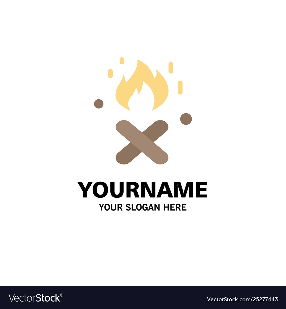 Fire place canada business logo template