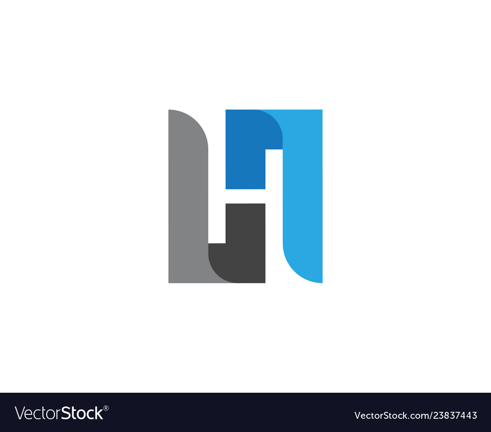 H Buchstabe Logo Vorlage Design