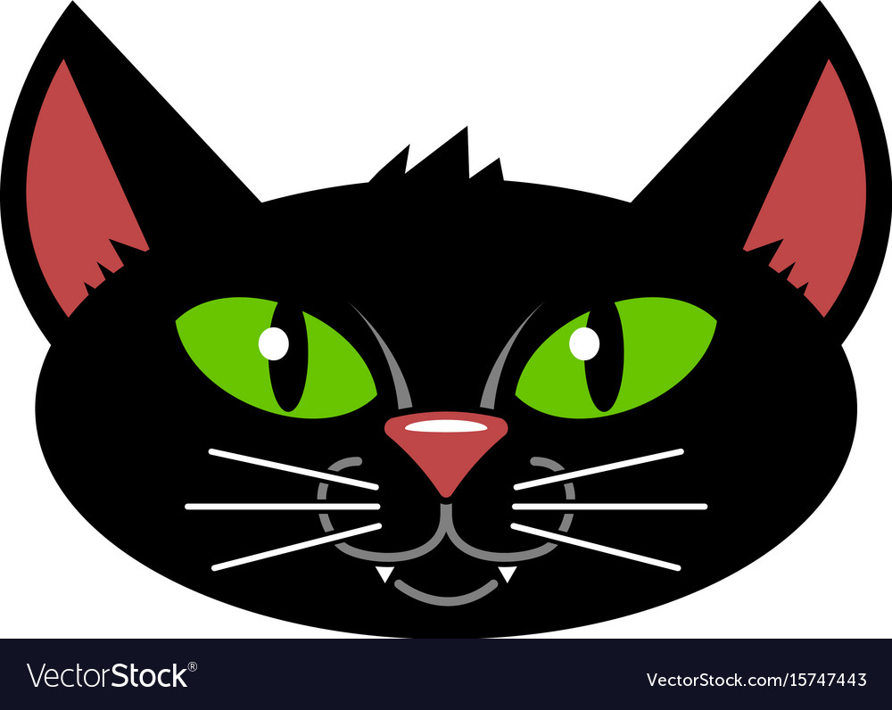 Halloween Black Cat Royalty Free Vector Image Vectorstock 0508