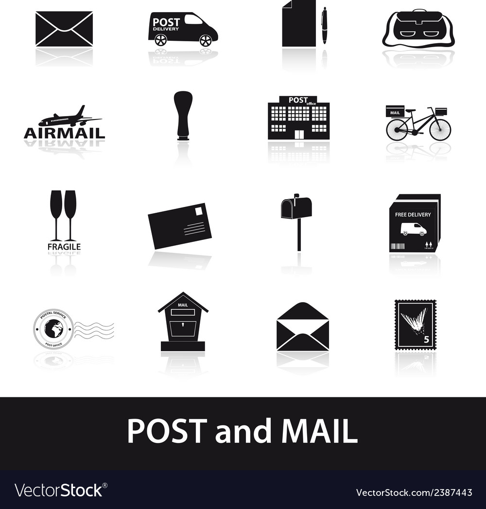 Mail & Post Icons Set