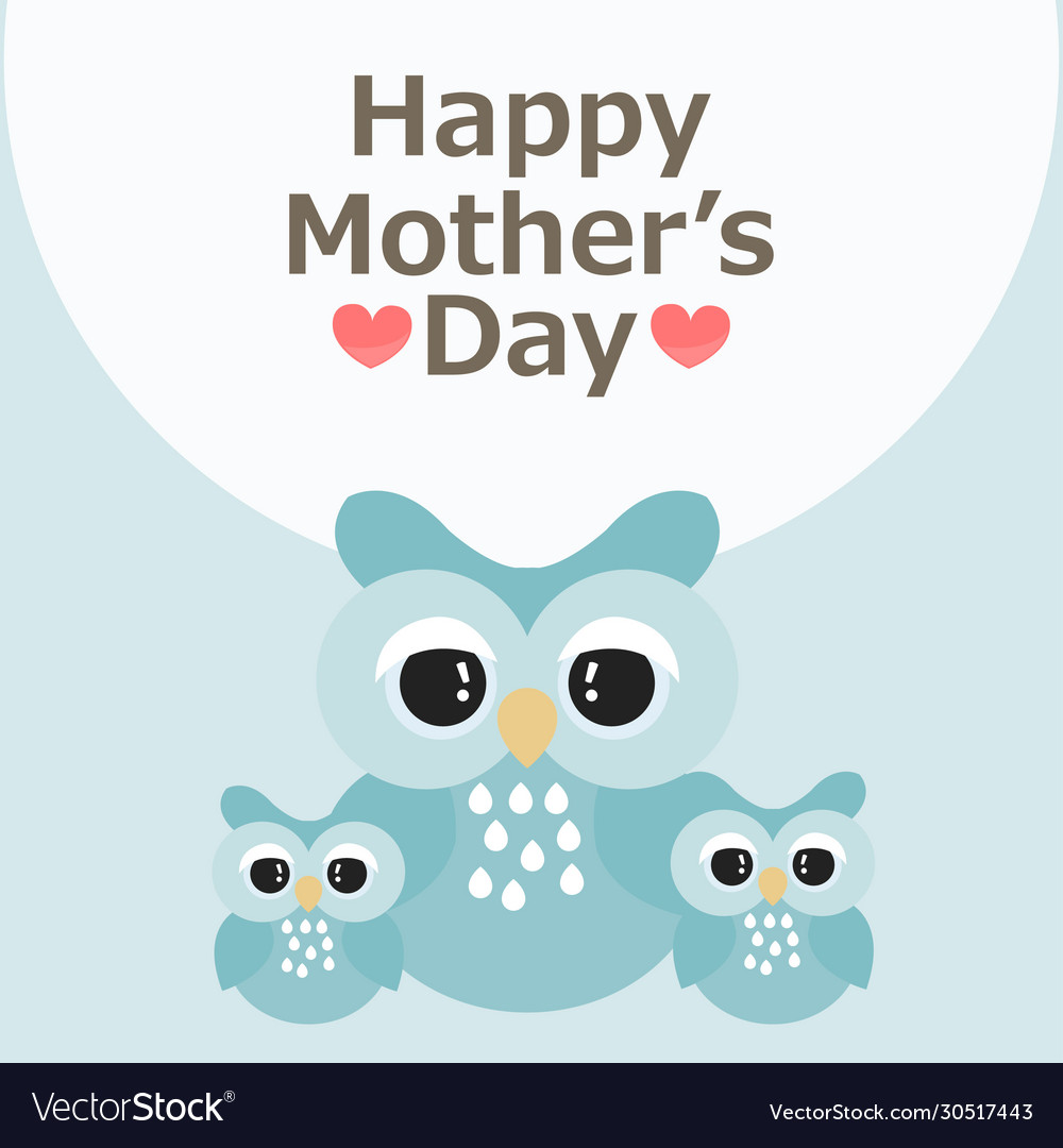 Mom And Baowl Cartoon Royalty Free Vector Image