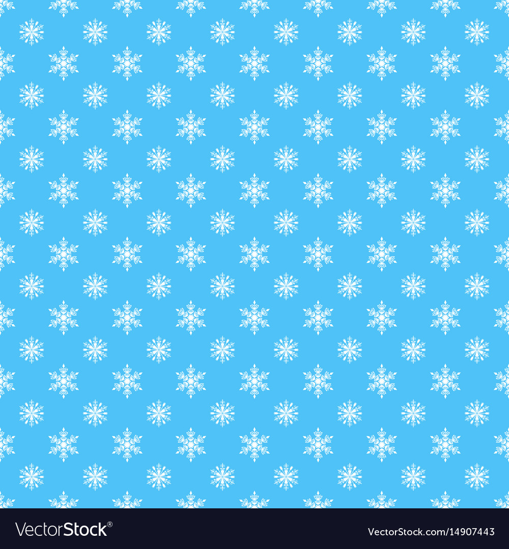 Snowflake seamless pattern
