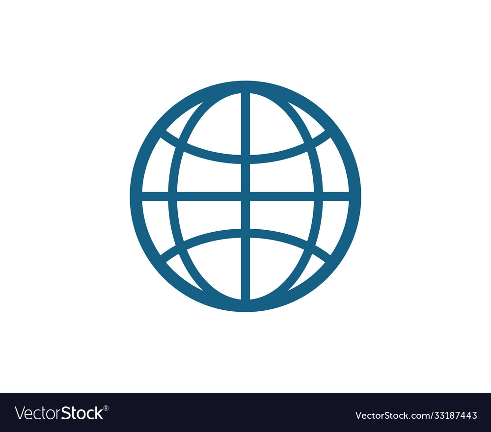 Wire world icon template Royalty Free Vector Image