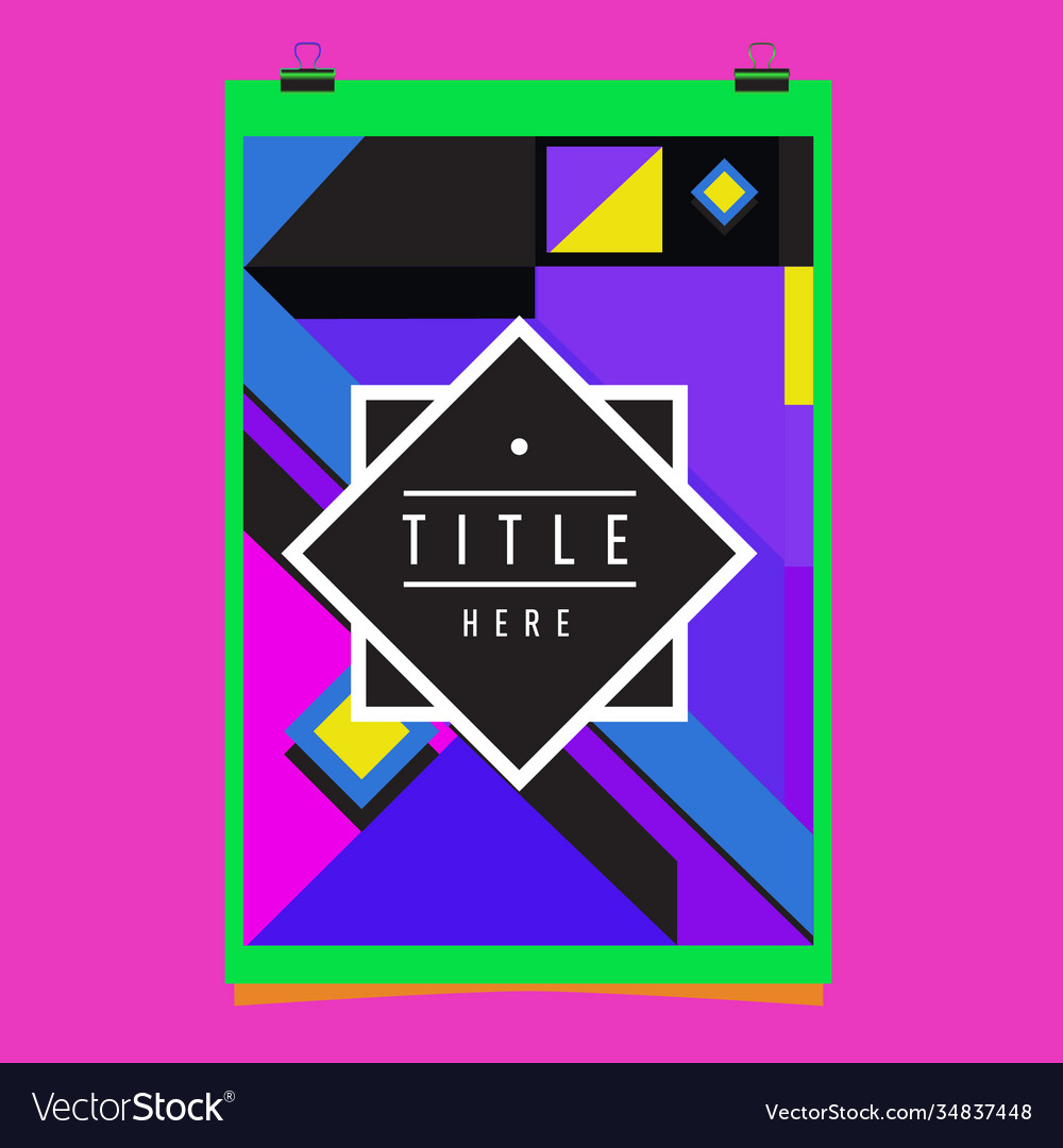 Abstract colorful geometric pattern background vector image Abstract colorful geometric pattern background