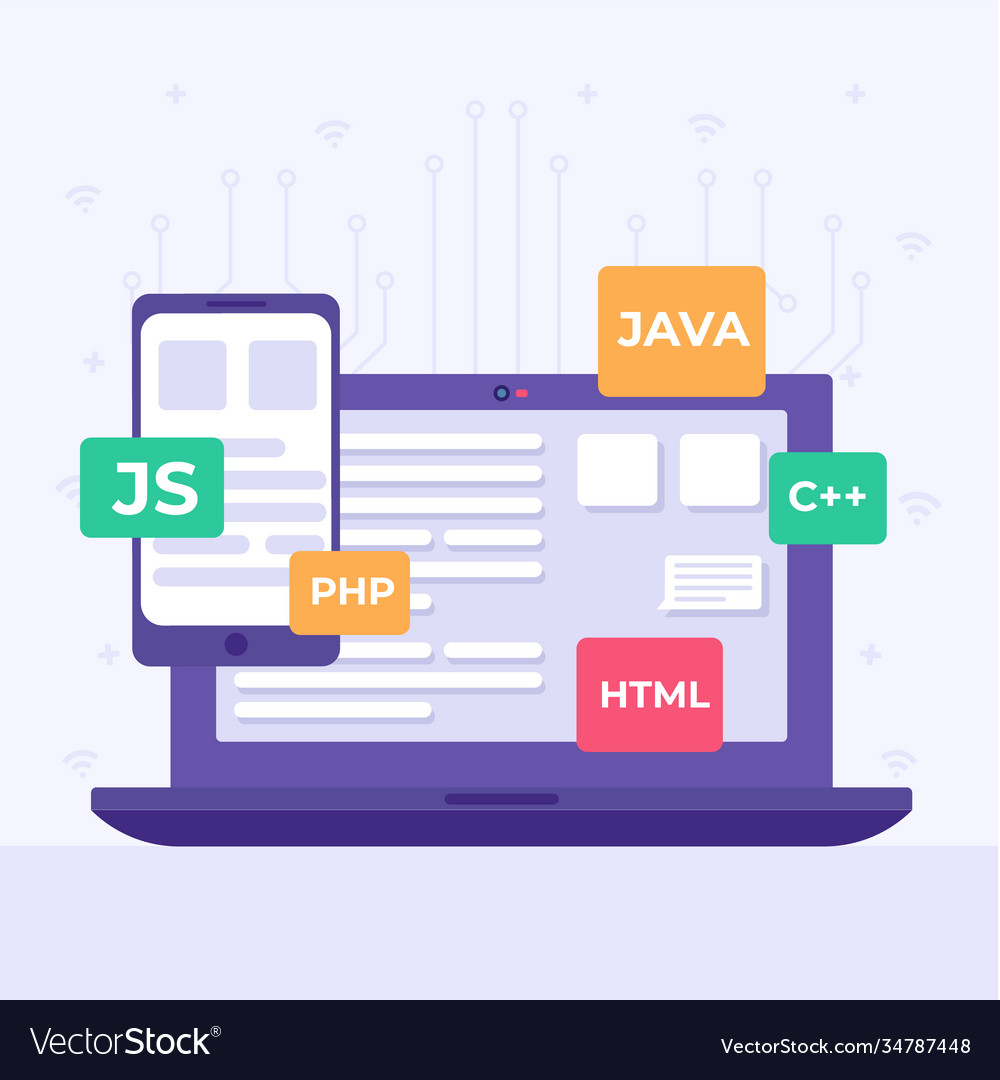 App development Vector Image App development