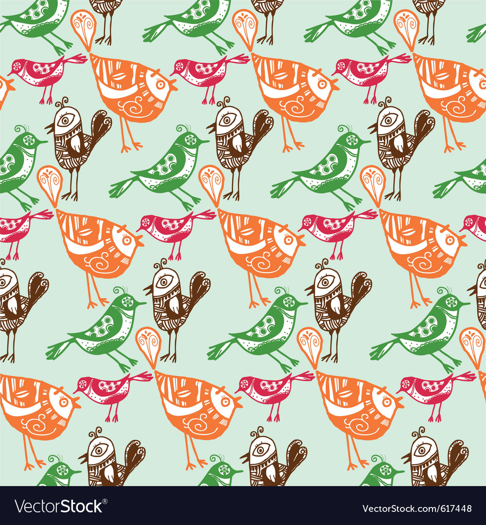 Birds pattern background