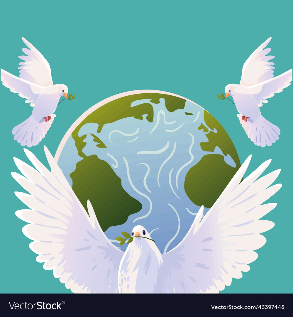 International day of peace design Royalty Free Vector Image