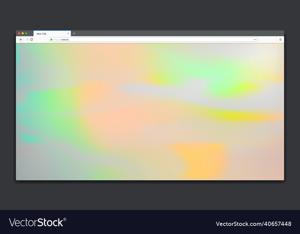 Modern web browser window interface design