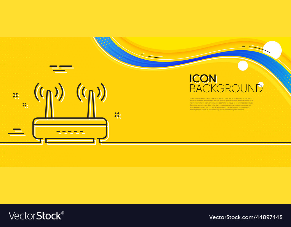 Wifi Router Linie Symbol Computer-Komponente Zeichen