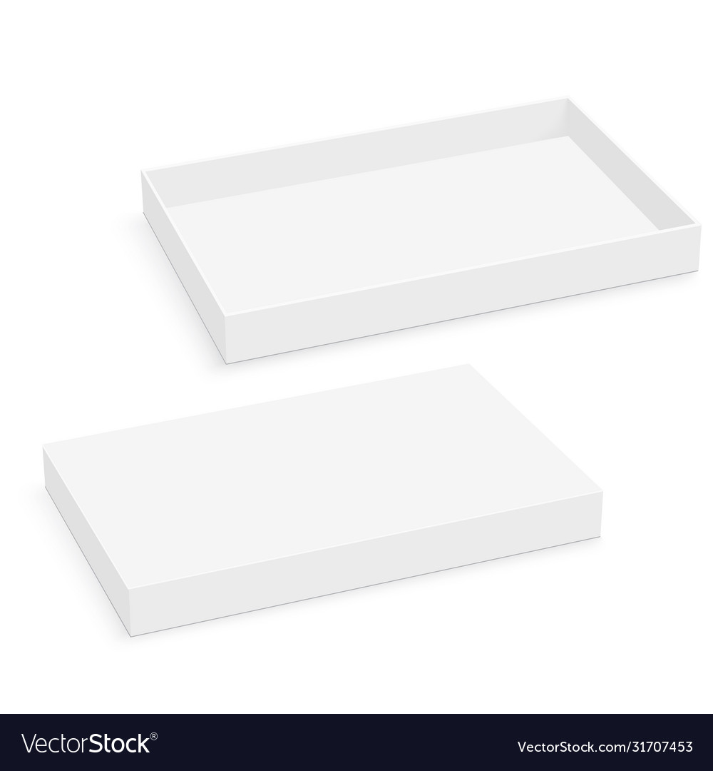 Download Blank Square Thin Box Mockup Royalty Free Vector Image