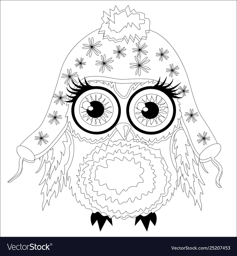 Coloring book for adult and older children Vector Image