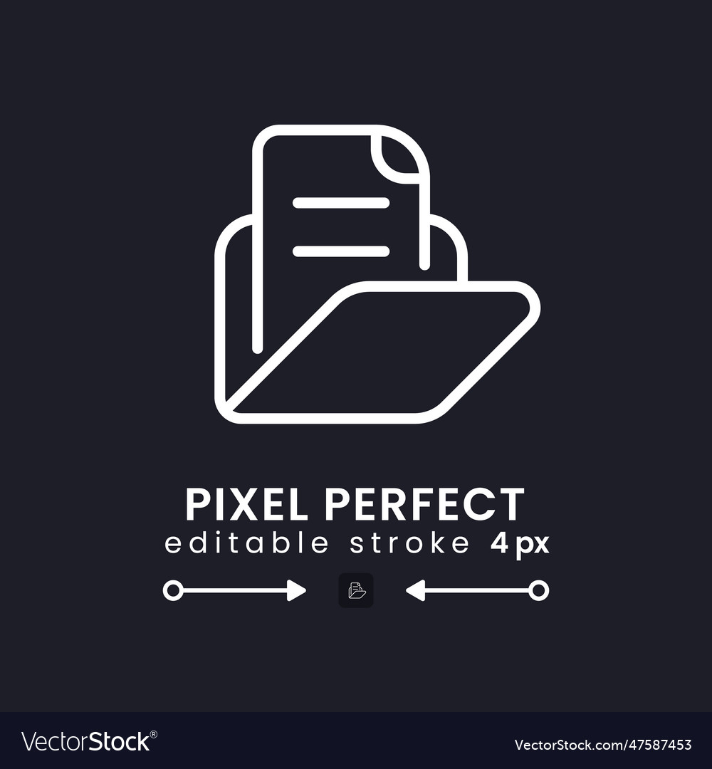 Computer files folder white linear desktop icon