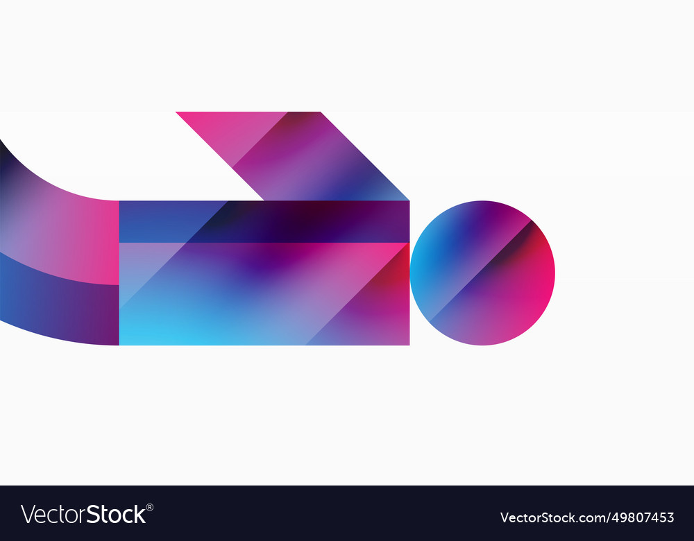 Geometric background with squares triangles vector image Geometric background with squares triangles