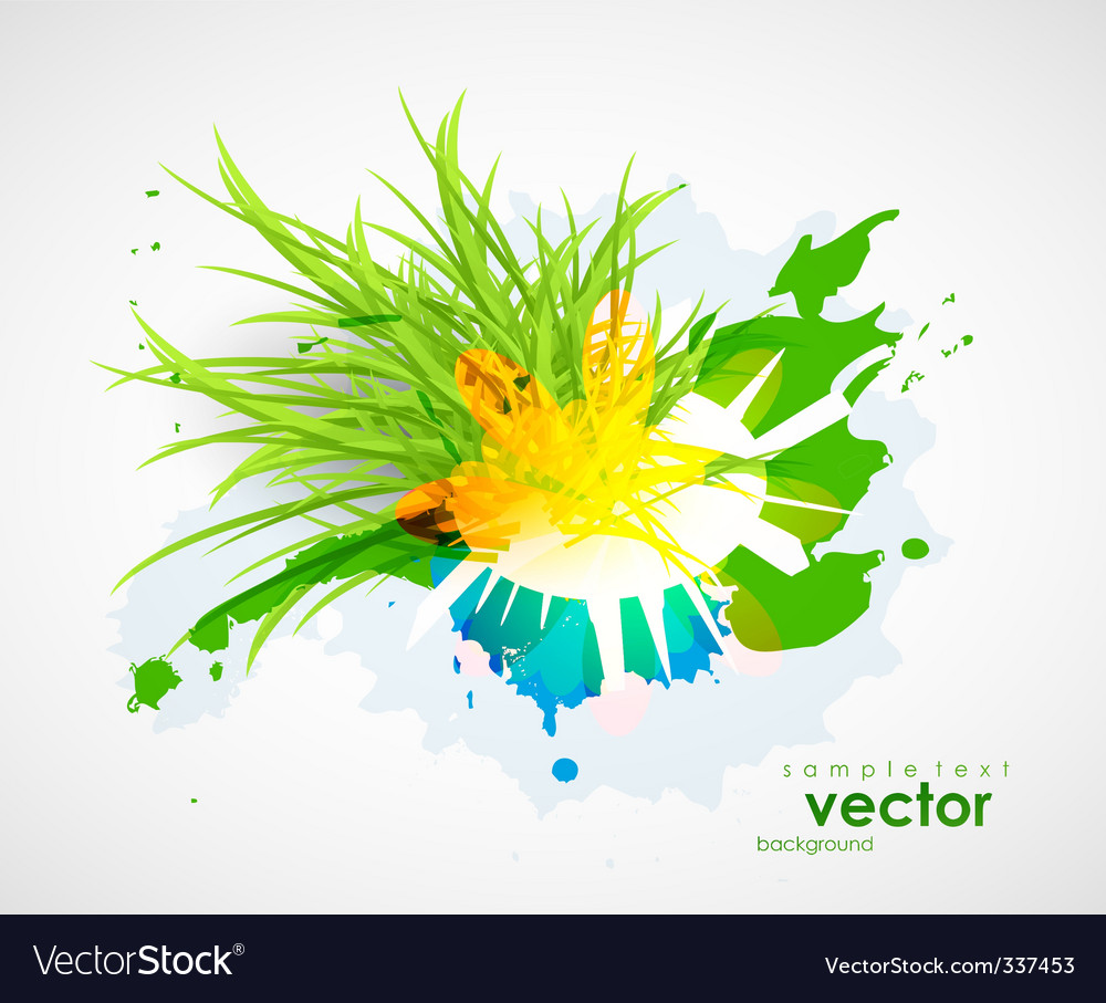 Natural elements background Royalty Free Vector Image