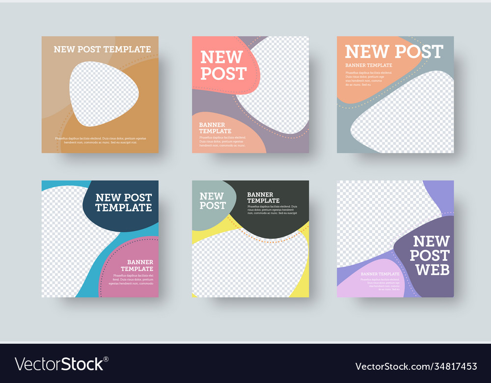 Square post for social media presentation of Vector Image