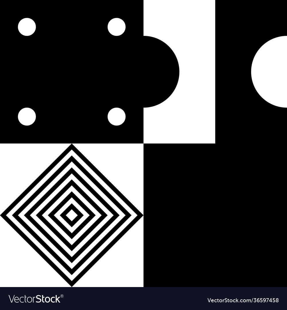 Black and white abstract pattern design
