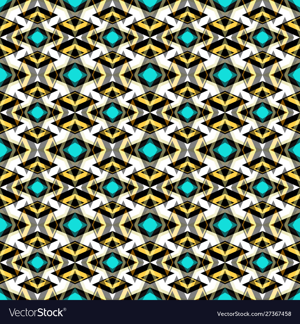 Colored retro abstract seamless pattern