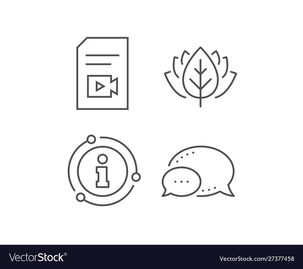 Document with video line icon vlog file sign vector image Document with video line icon vlog file sign