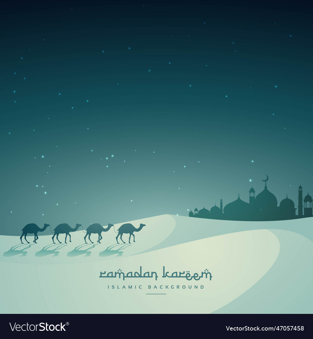 Islamic festival eid background with camel