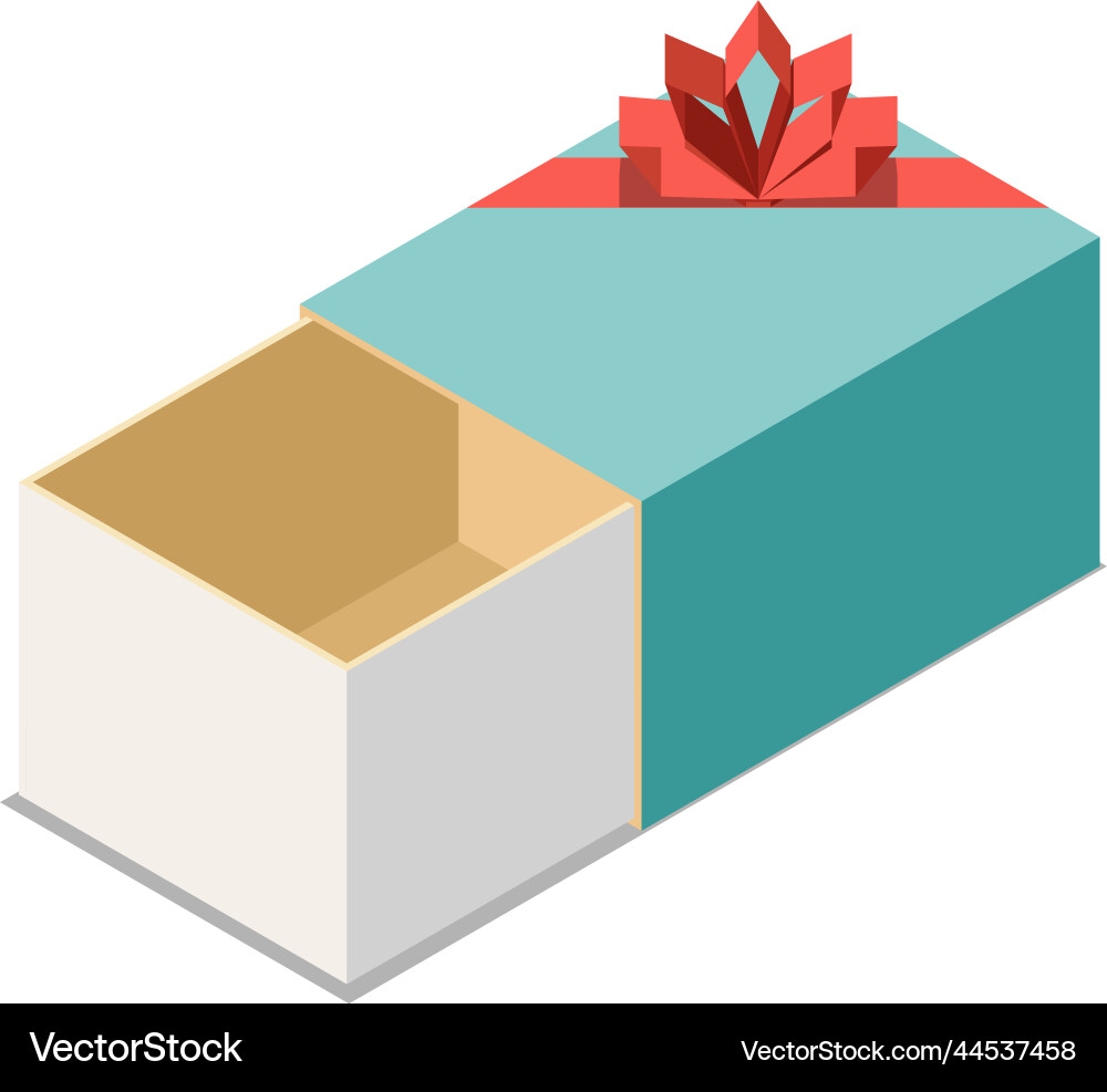 Isometric gift box Royalty Free Vector Image - VectorStock