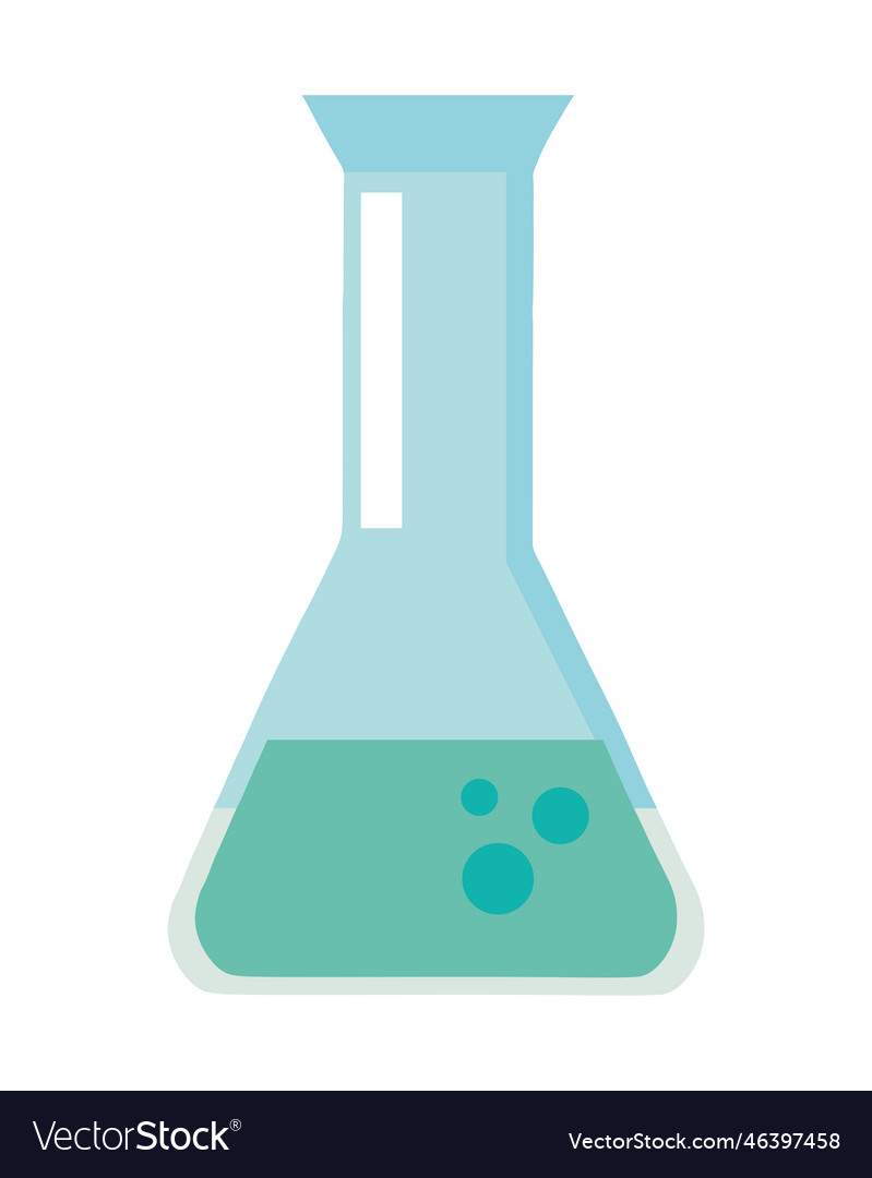 Laboratory test flask Royalty Free Vector Image