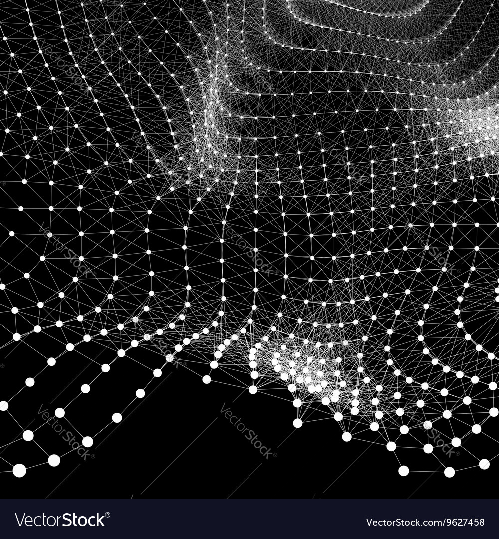 Network background connection structure wireframe