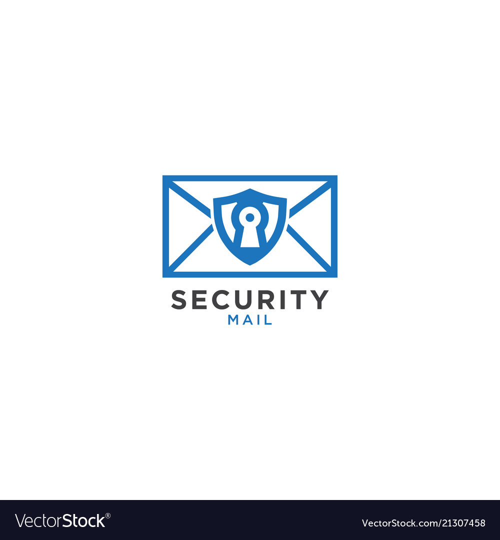 Security mail graphic design template