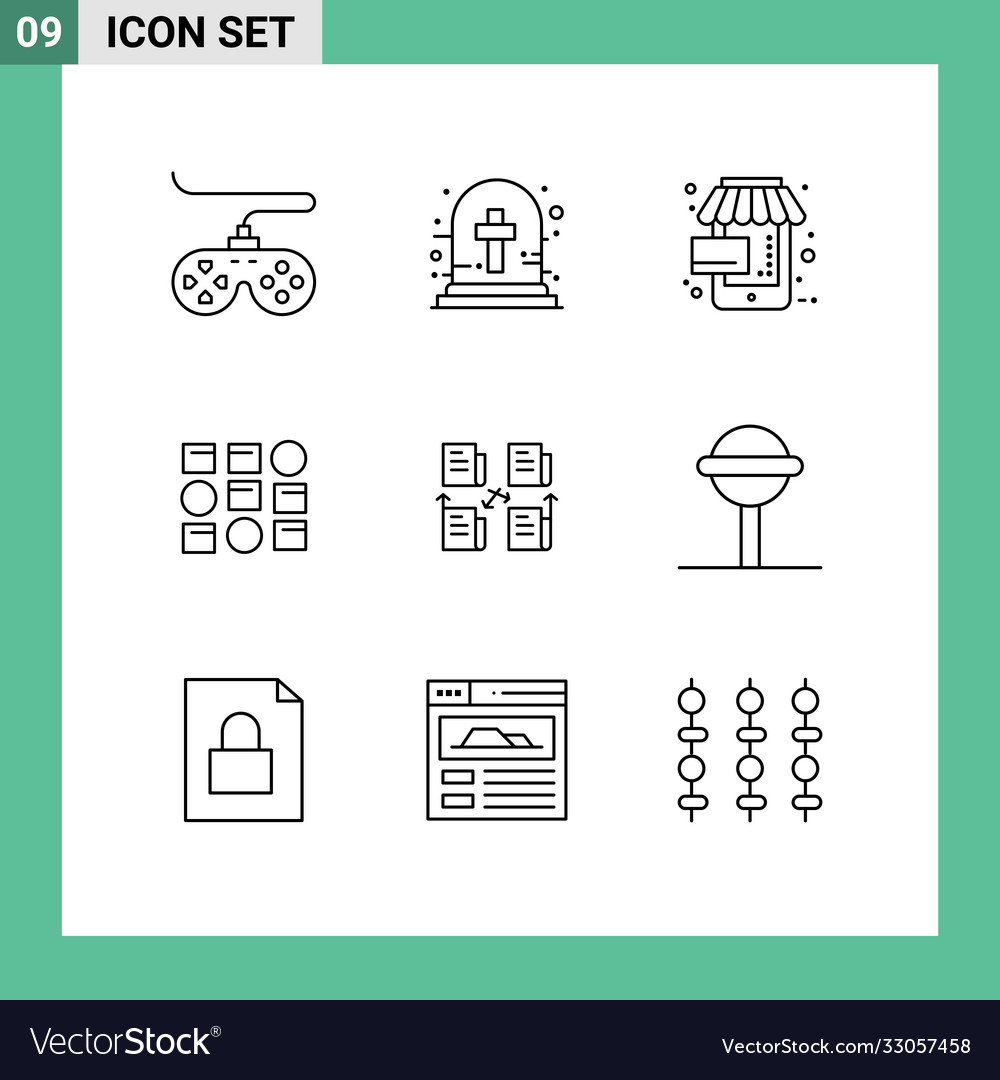 User interface pack 9 basic outlines file