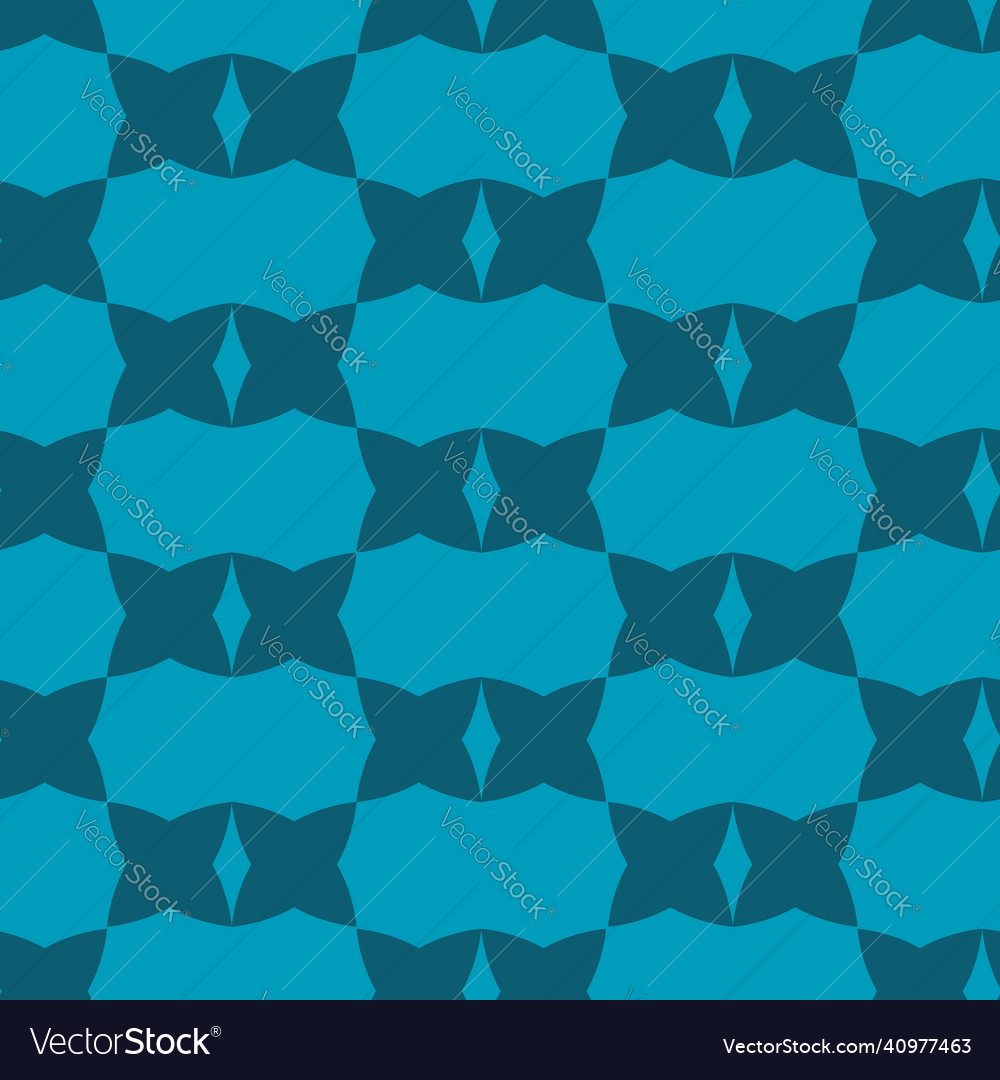 Blue fantasy figures seamless repeat pattern print vector image Blue fantasy figures seamless repeat pattern print