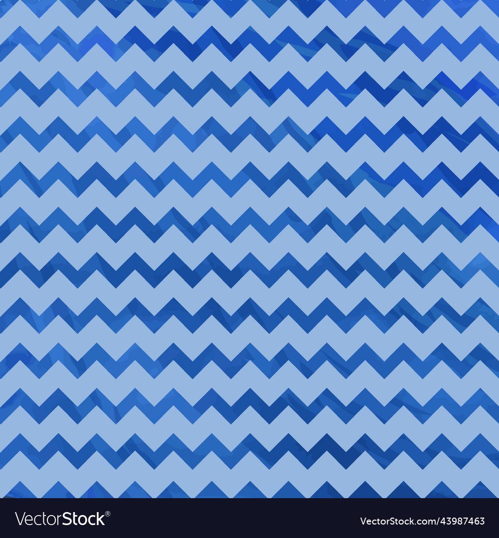 Blue pattern with geometric zigzag lines vector image Blue pattern with geometric zigzag lines
