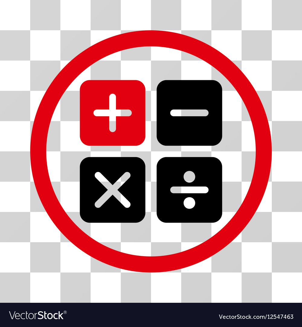 Calculator flat rounded icon