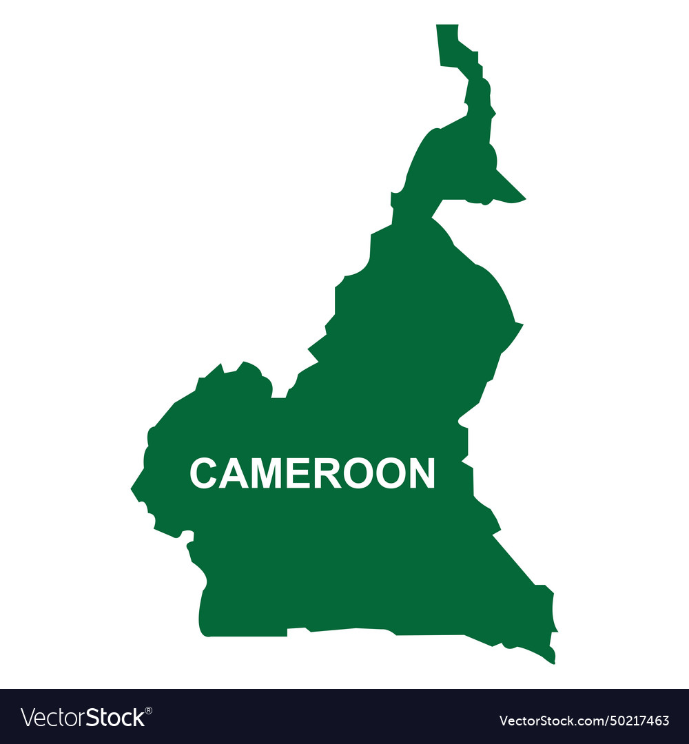 Cameroon map Royalty Free Vector Image - VectorStock