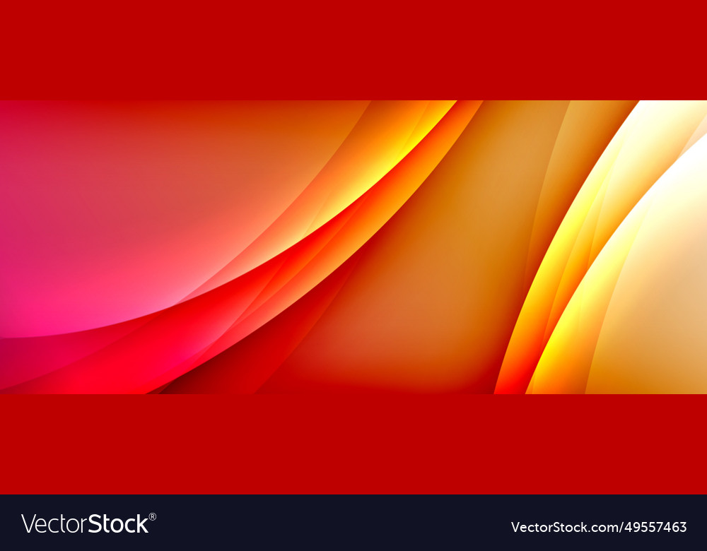 Dynamic flowing waves on gradient color background Vector Image Dynamic flowing waves on gradient color background