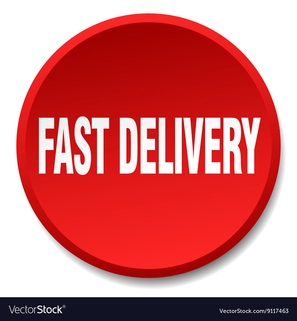 Fast delivery red round flat isolated push button