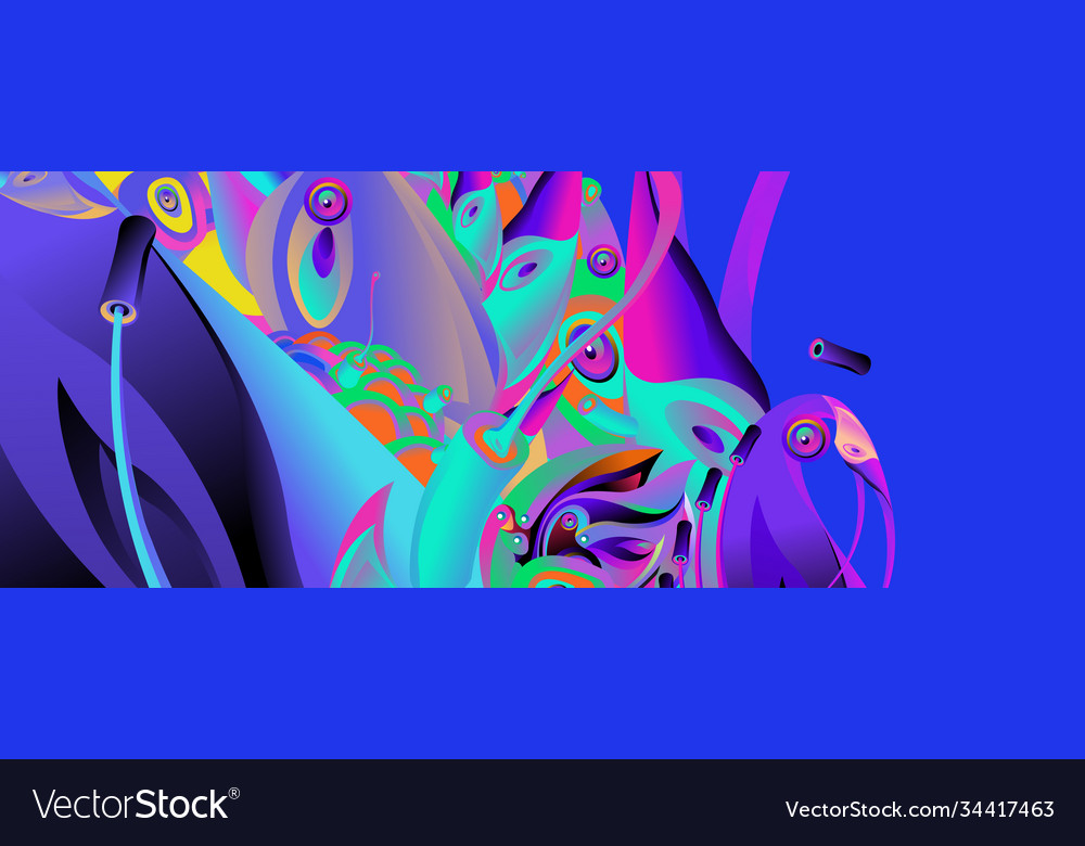 Landing page background template with colorful