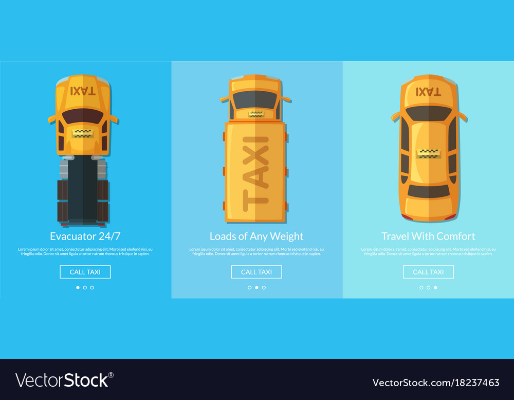 Order Taxi App Screens Royalty Free Vector Image