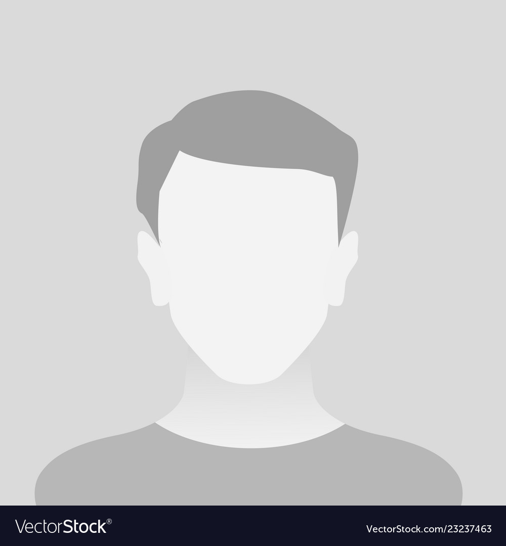 Person gray photo placeholder man Royalty Free Vector Image