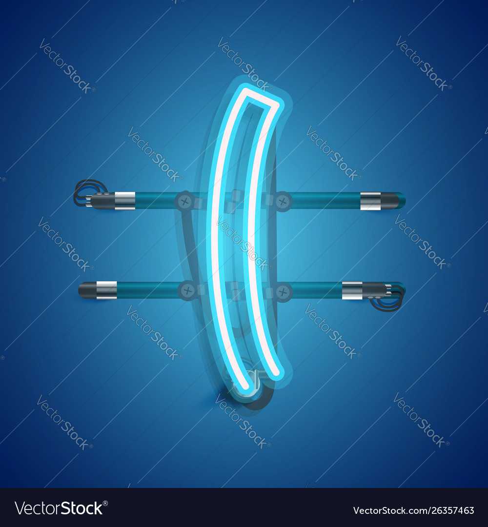 Realistic neon character with wires and console vector image Realistic neon character with wires and console