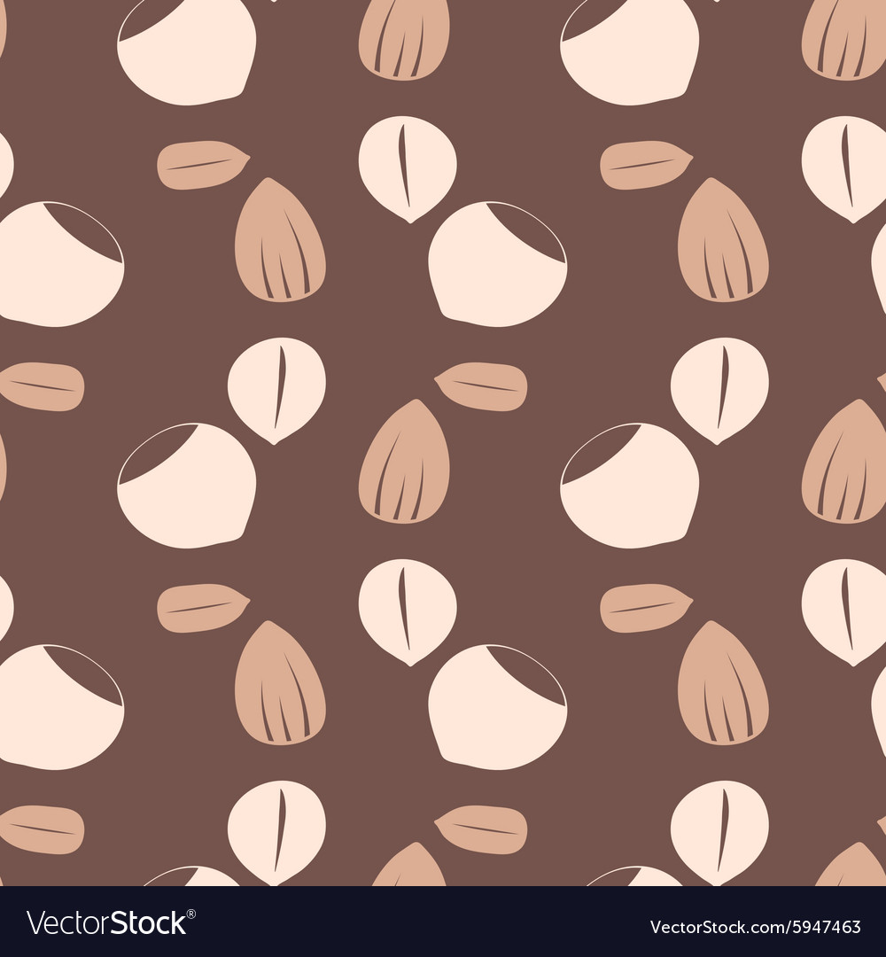 Seamless background with beans and nuts