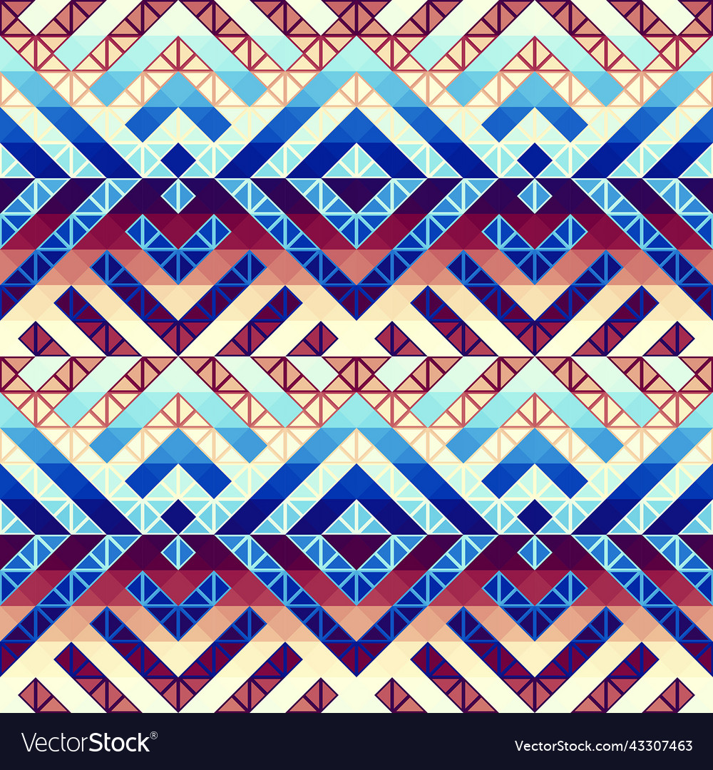 Seamless pattern background of a triangles vector image Seamless pattern background of a triangles