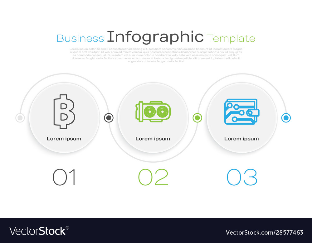 Set line cryptocurrency coin bitcoin mining farm