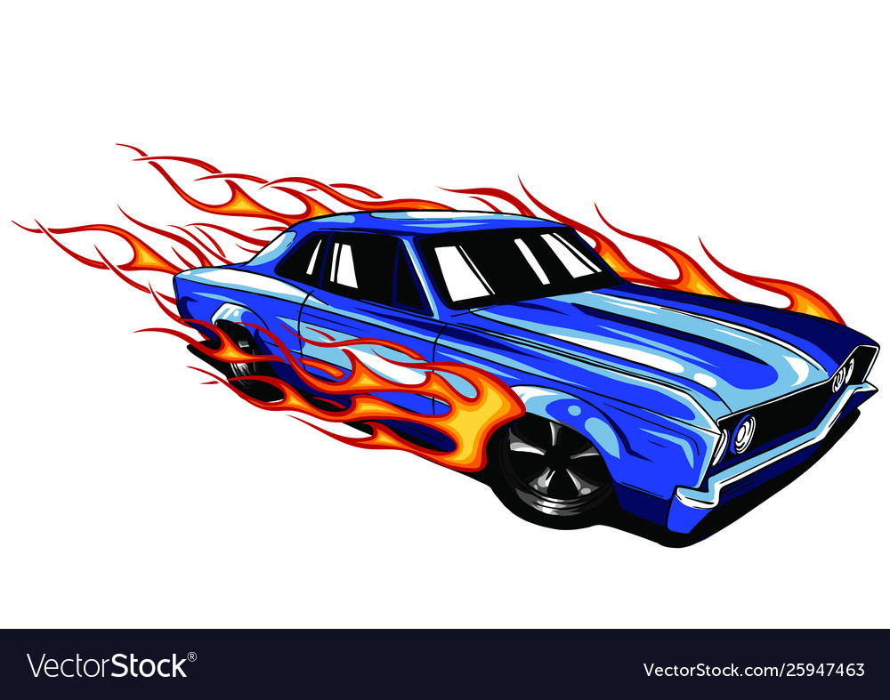 Hot Rod Rockabilly Classic Muscle Retro Car Racing Vintage Auto T-Shirt