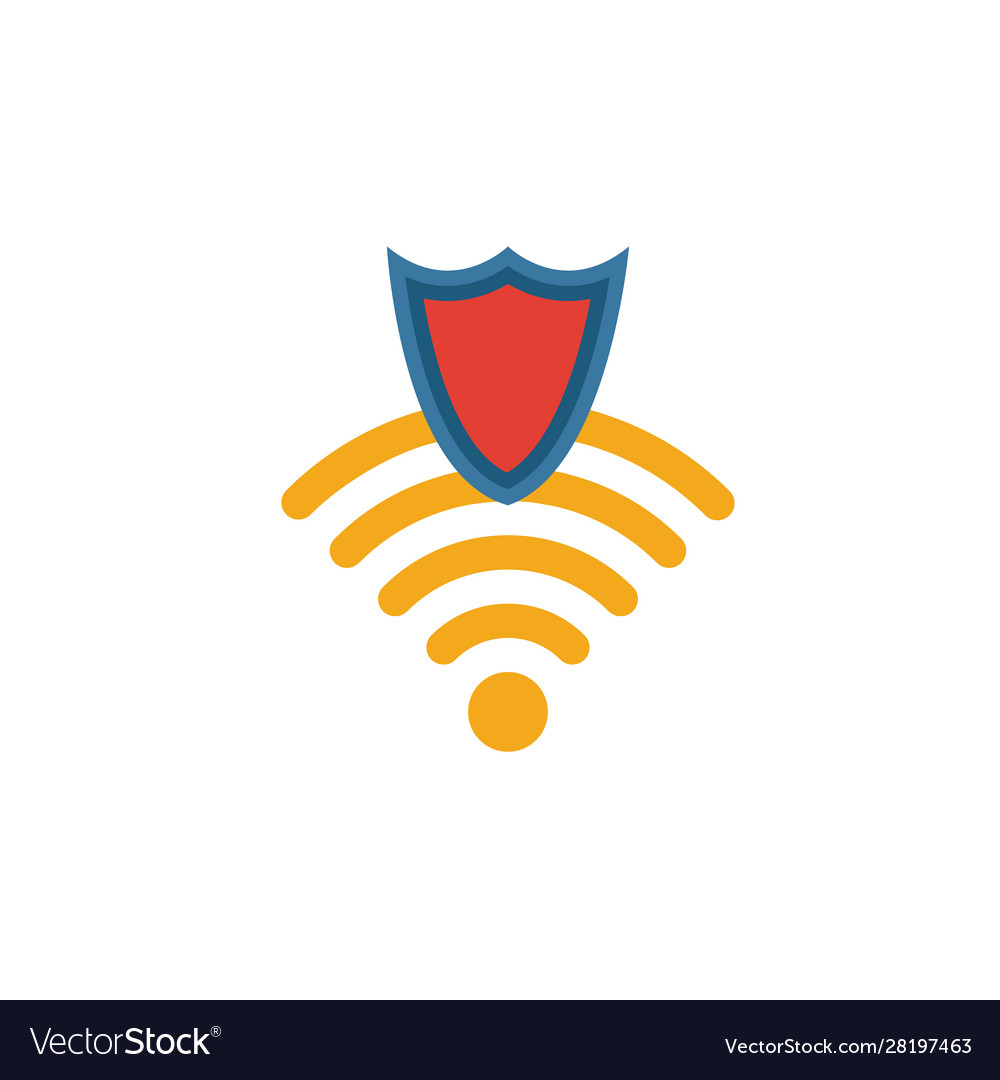 Wifi Sicherheitssymbol einfaches Element von vector image Wifi Sicherheitssymbol einfaches Element von