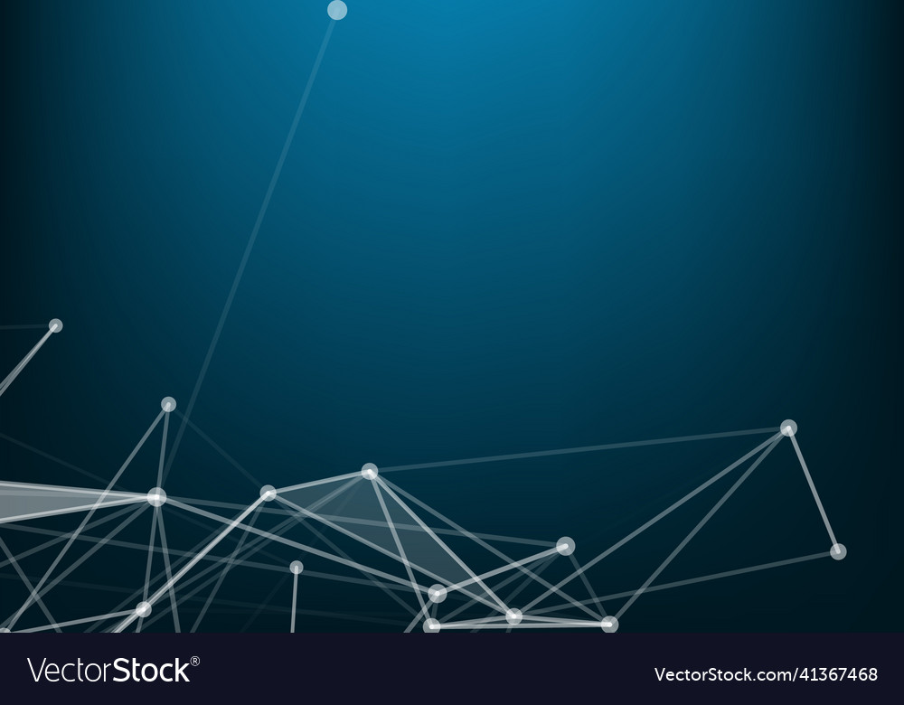 Abstract connecting dots and lines connection