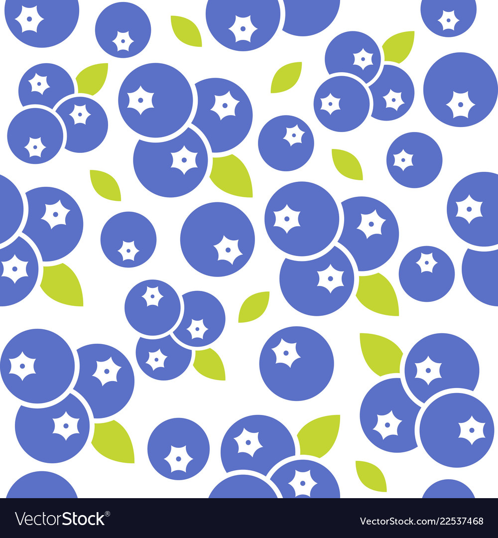 Blueberry Seamless Pattern