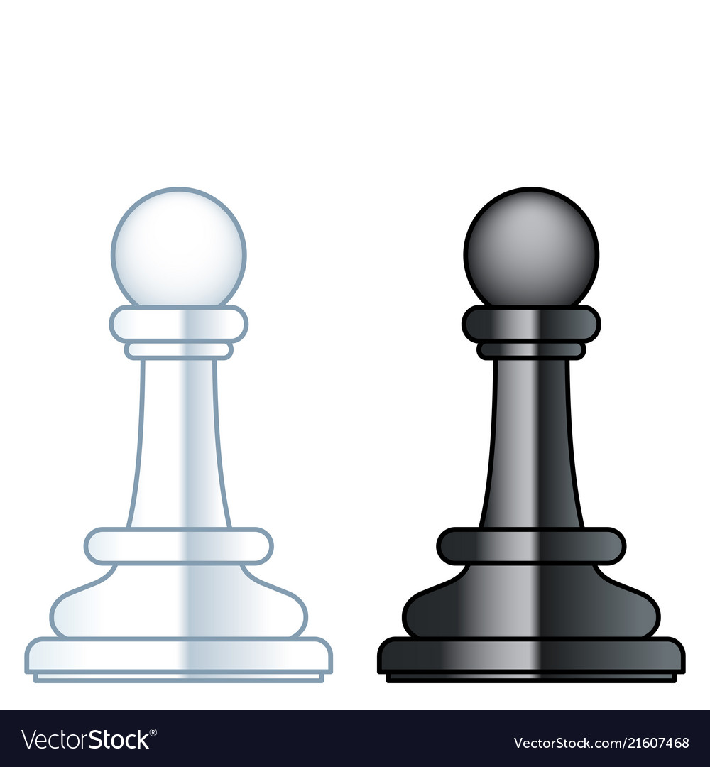 Two chess pawns Royalty Free Vector Image - VectorStock